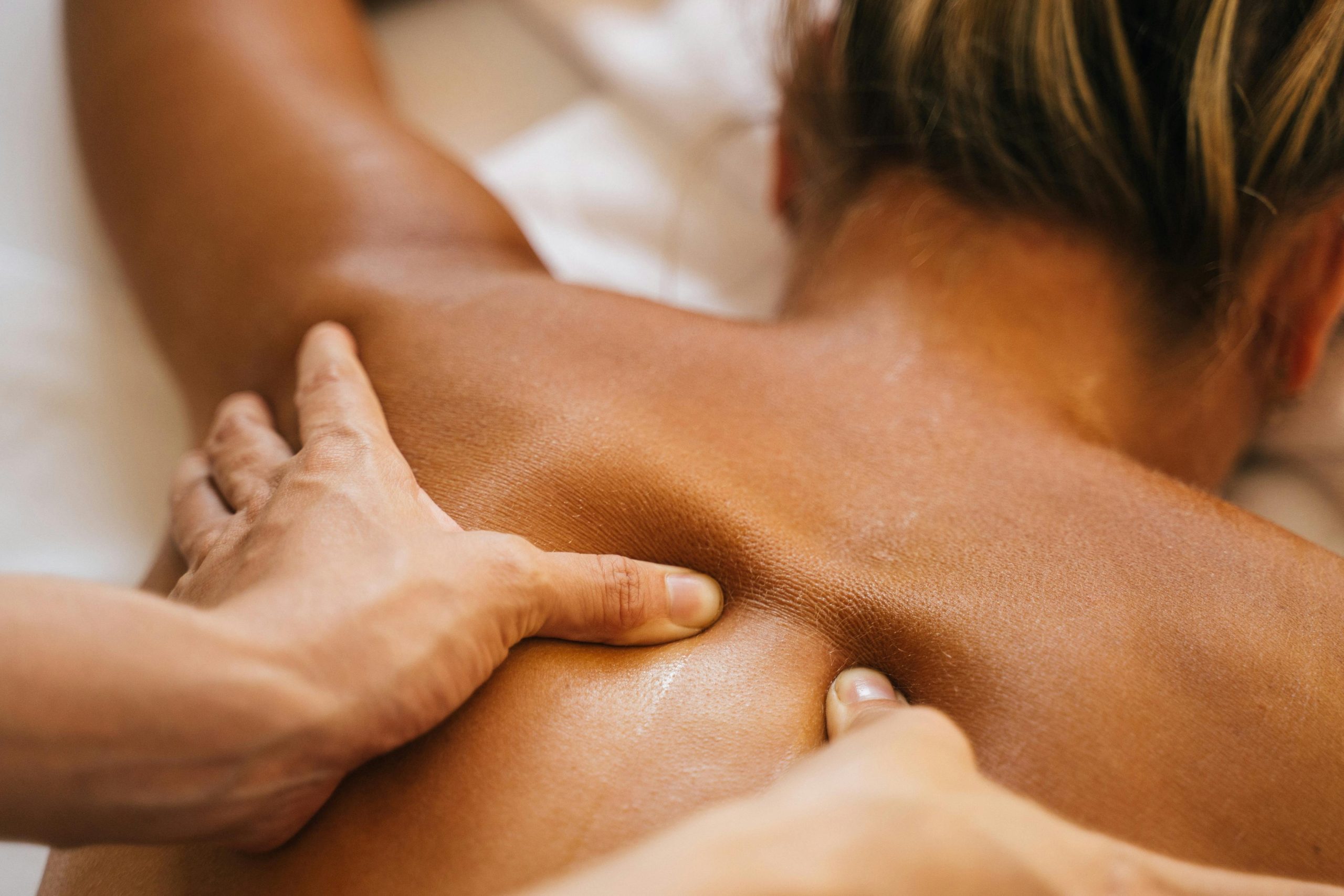 Trigger point and scraping massage therapy treatment